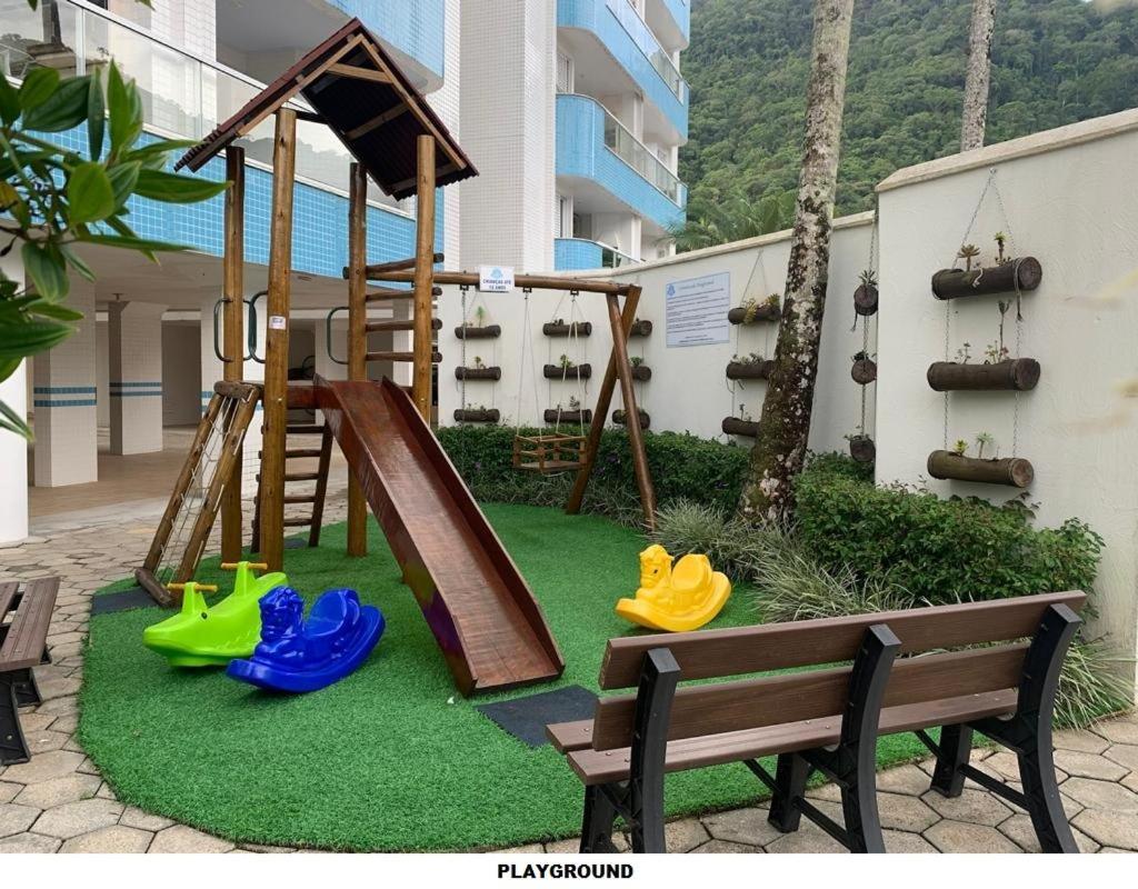 Apto Com Ar-Cond E Piscina A 100 M Praia Da Enseada Убатуба Экстерьер фото
